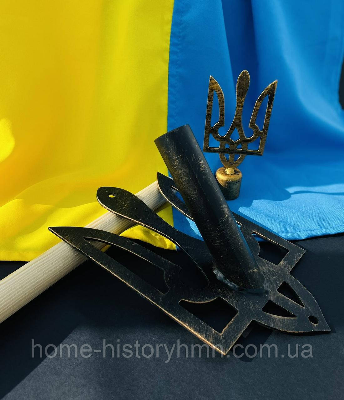 Кроштейн Навершення Прапоротримач Прапор Тримач прапора Флагшток Символіка Прапор України, фото 1