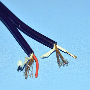 Кабель AV 2 жили в екрані 3х6мм синій KAB0204