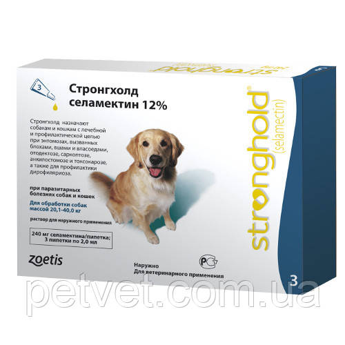 Стронгхолд для собак 20 - 40 кг, 12 % 2 мл, 1 шт