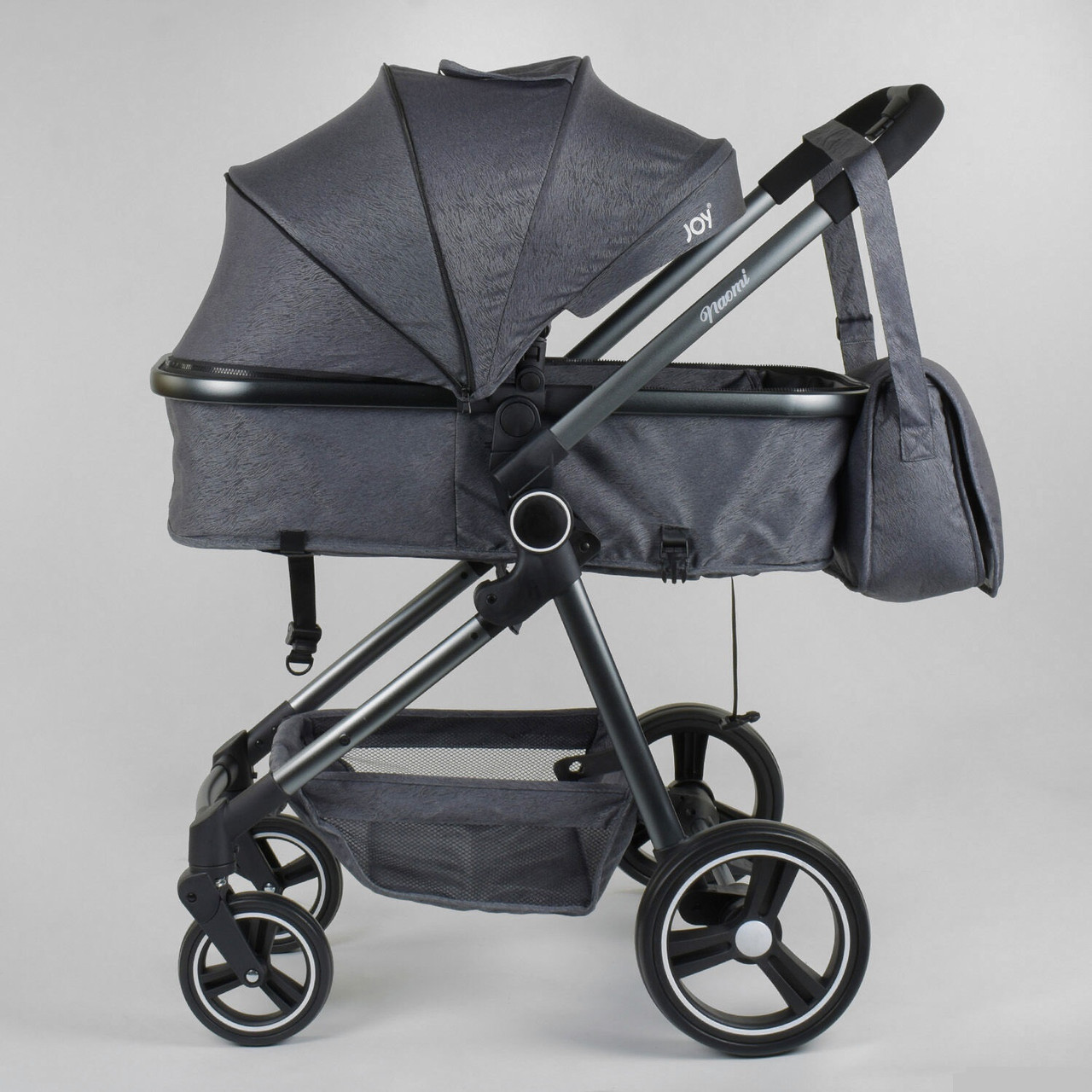 Коляска Детская Трансформер "JOY" Naomi 96471 Универсальная 2 в 1 Серая ...