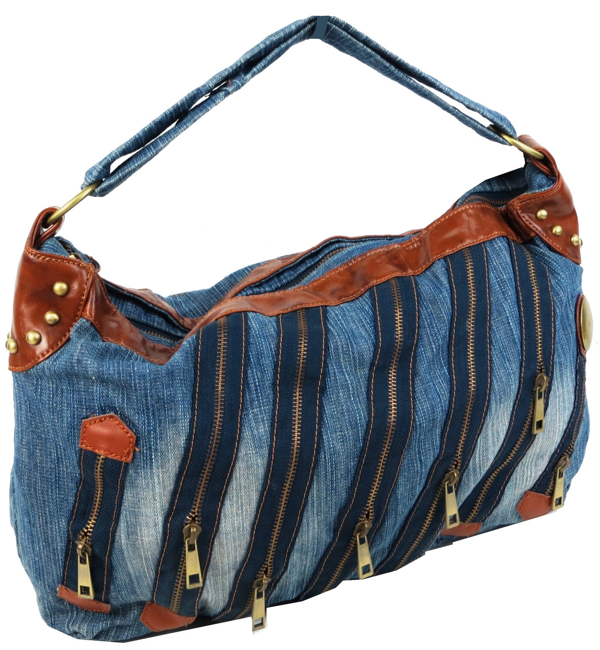 Жіноча джинсова Сумка buuba Fashion jeans bag синя