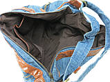 Жіноча джинсова Сумка buuba Fashion jeans bag синя, фото 9