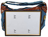 Жіноча джинсова Сумка buuba Fashion jeans bag синя, фото 10