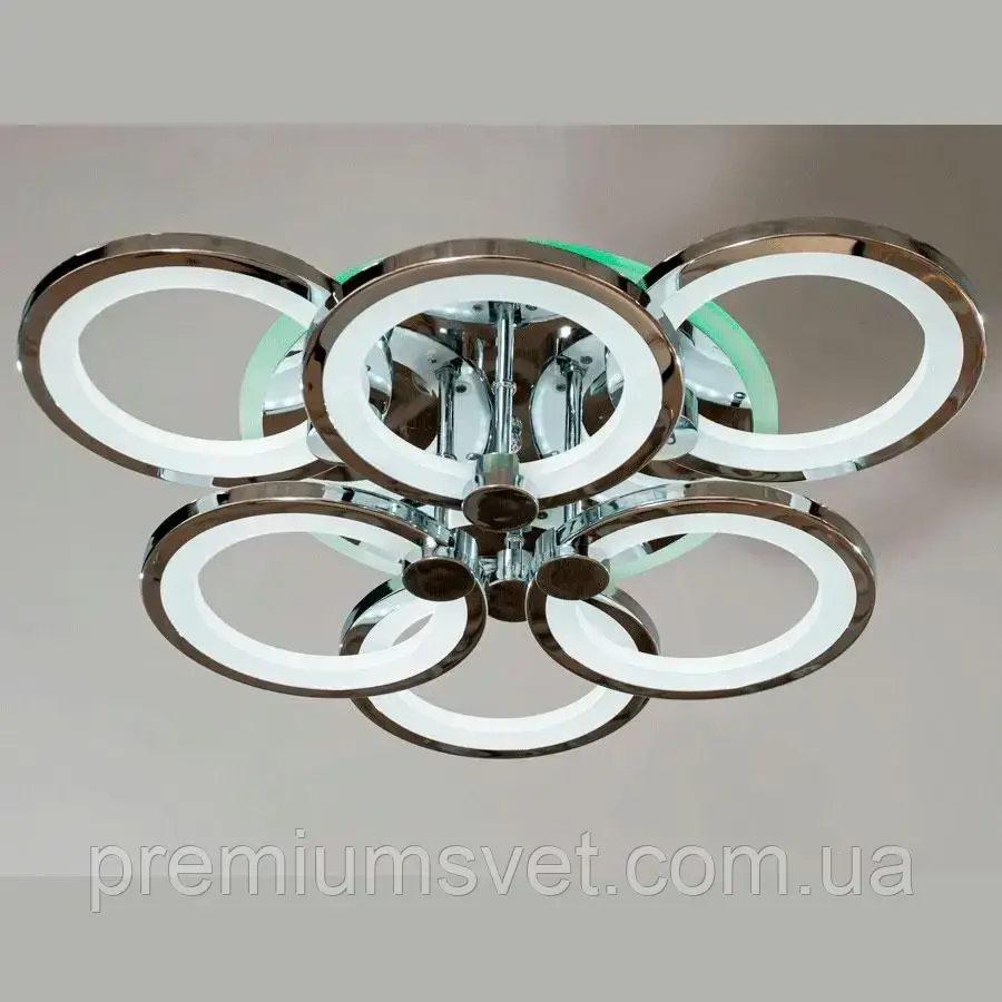 Люстра світлодіодна стельова 8022/3+3 HR LED RGB dimmer, фото 1