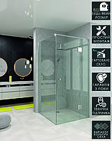 Душова перегородка кутова SIENNA. Скло для душу.