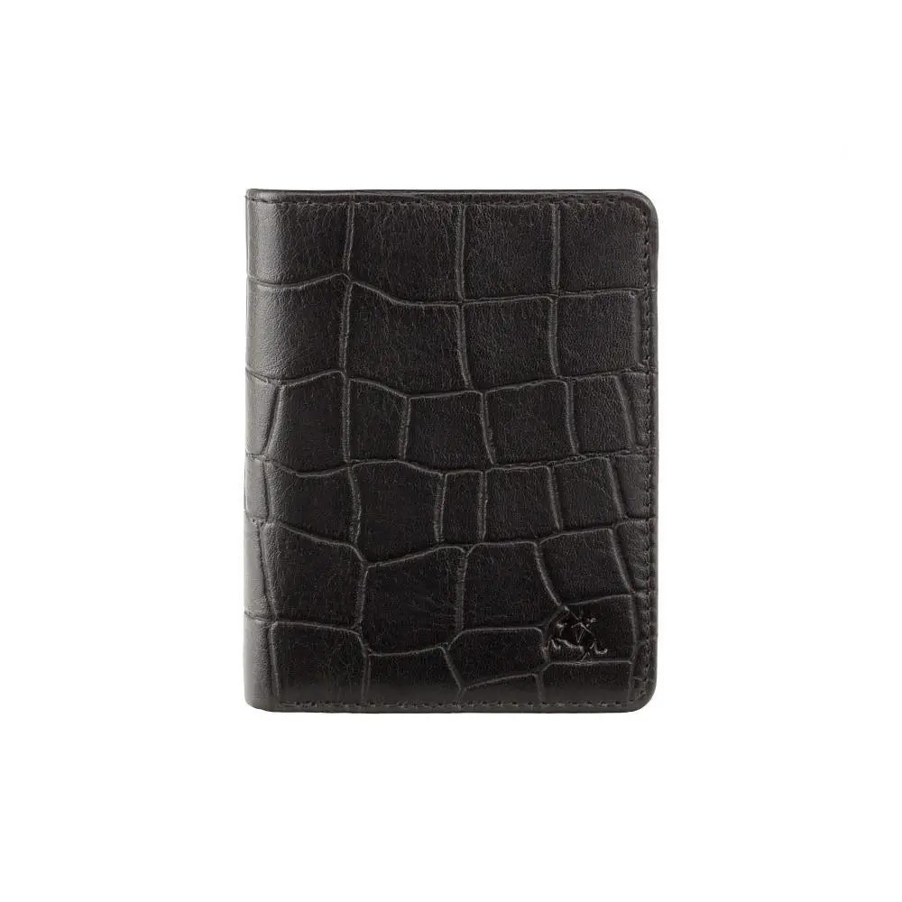 Муський фірмовий гаманець натуральна шкіра чорний Арт.CR91 black Visconti (Велікобританія), фото 1