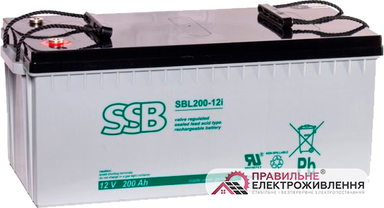 Акумуляторна батарея SSB 200 Ah 12 V