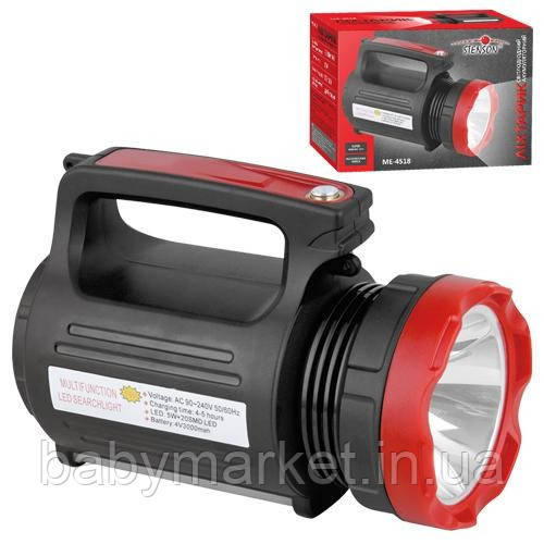 Ліхтарик світлодіодний акум. 3W+22SMD Stenson ME-4518