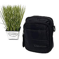 Чоловіча сумка крос-боді поліестер чорний Арт.1713-23 black Volunteer (54)