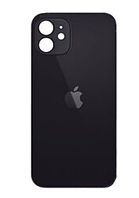Скло корпусу iPhone 12 Mini Black BIG (великий отвір) Original