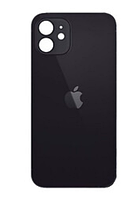 Стекло корпуса iPhone 12 Mini Black big hole (большой глазок) H/C