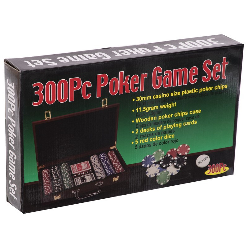 Покерный набор 300 фишек в деревянном кейсе IG-6643 - фото 7 - id-p1184486099