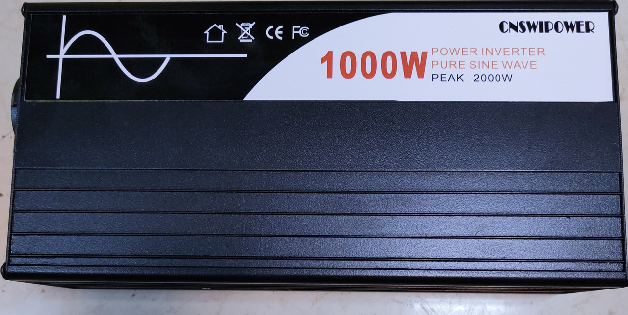 Перетворювач напруги SWIPOWER з правильно. синусоидою 1000 Вт 12/220V 1 універсальна розетка