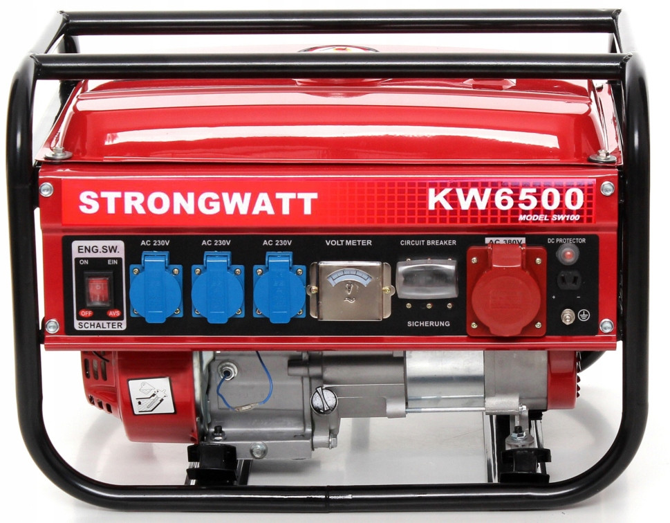 Генератор трифазний 3 фази Strongwatt KW6500 2,8 кВт, фото 1