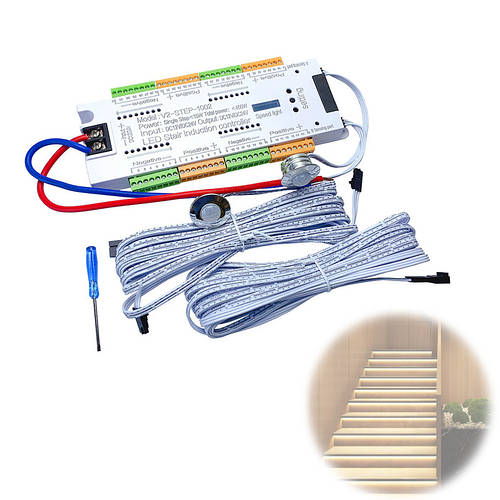 Контроллер подсветки лестницы LED, 32кан, V2-STEP-1002 (ID#1728256003 ...