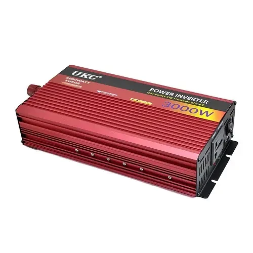 Інвертор для побутової техніки перетворювач напруги UKC 3000W AR AC/DC 12V-220V із захистом від перевантаження