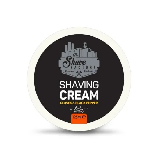 Крем для гоління The Shave Factory Cloves & Black Pepper Shaving Cream 125 мл