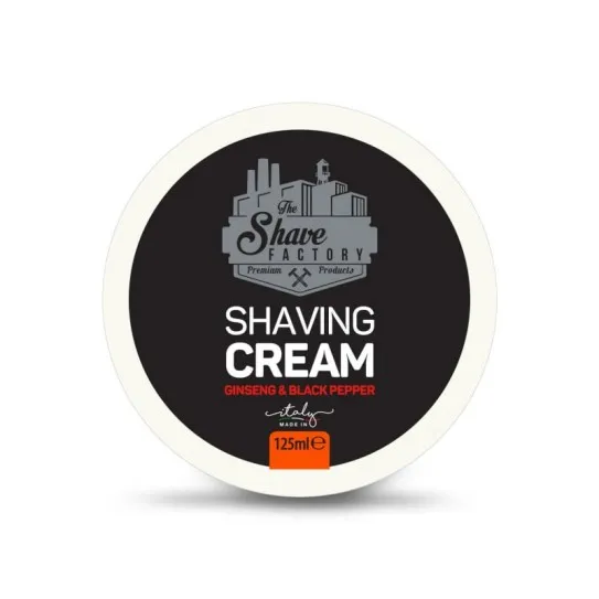 Крем для гоління The Shave Factory Ginseng & Black Pepper Shaving Cream 125 мл