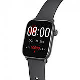 Розумний годинник Hoco Y3 Smart Watch (Bluetooth сенсорний екран) Чорний, фото 3