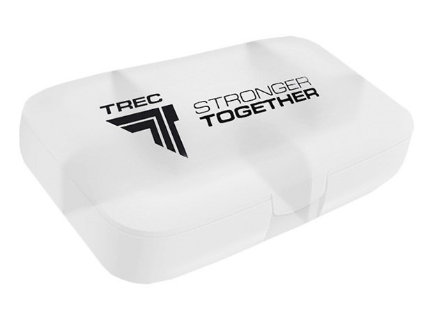 Таблетниця TREC nutrition Pillbox Stronger Together transparent білий
