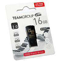 USB 2.0 флеш накопичувач 16GB Team C171 (TC17116GB01) чорний новий