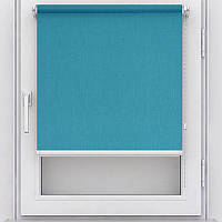 Ролета Besta  Льон Т, відкрита 40 х 185 см, Аквамарин (7430)