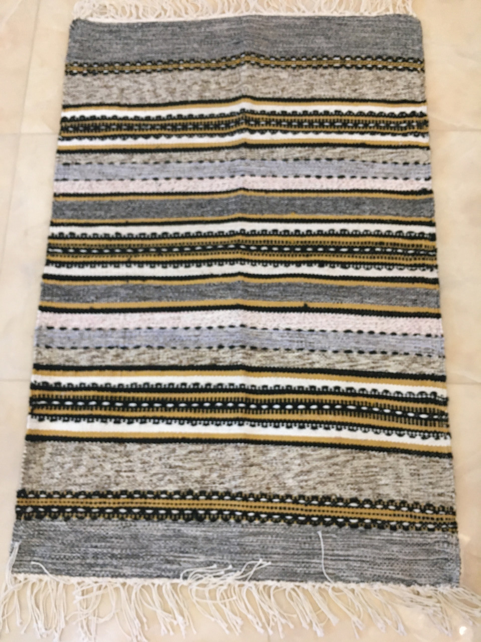 Домоткана доріжка килим ручної роботи шерстяна 100*64см