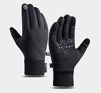 Сенсорные зимние перчатки мужские утепленные на флисе вело перчатки лыжные мото