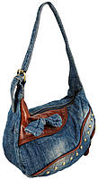 Жіноча джинсова Сумка mebelime Fashion jeans bag синя, фото 3