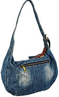 Жіноча джинсова Сумка mebelime Fashion jeans bag синя, фото 6
