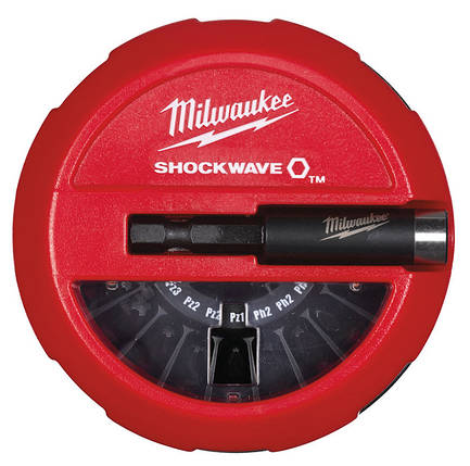 Набір біт Milwaukee SHOCKWAVE (15 шт.) (дисплей 10 шт.), фото 1