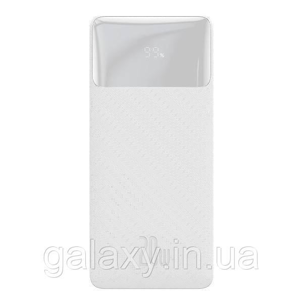 Повербанк Baseus 30000mAh 20W 2хUSB/Type-C Bipow Digital Display White, фото 1