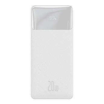 Повербанк Baseus 30000 mAh 20W 2хUSB / Type-C Bipow Digital Display White