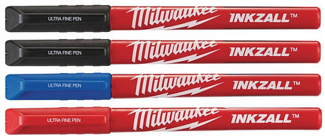 Набір ручок MILWAUKEE INKZALL Fine Tip (Синій/Червоний/Чорний) тонких 48223165, фото 1