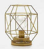 Декоративний світильник настільний Світло вдома золотистий / Світлодіодна лампа, фото 2