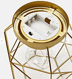 Декоративний світильник настільний Світло вдома золотистий / Світлодіодна лампа, фото 3