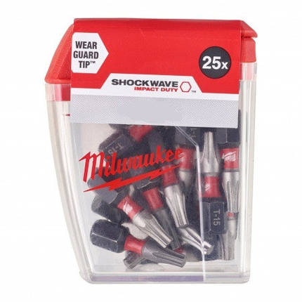 Насадка Milwaukee SHOCKWAVE PZ1 25 мм (25 шт.), фото 1