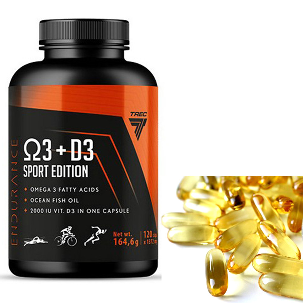Omega 3 + Витамин Д3 TREC Nutrition Sport Edition 120 Caps — Купить