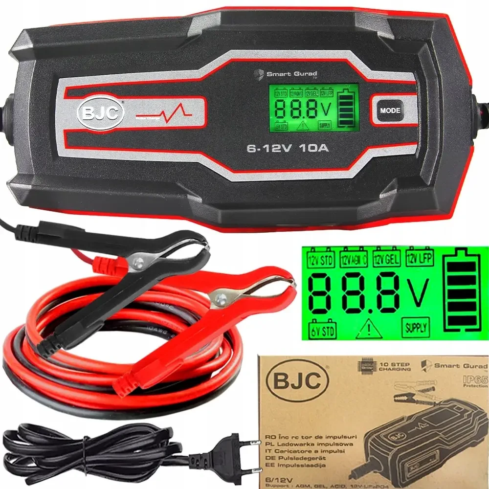 Зарядний пристрій інверторний  BJC BC-10A 6-12V 4-200 А/ч