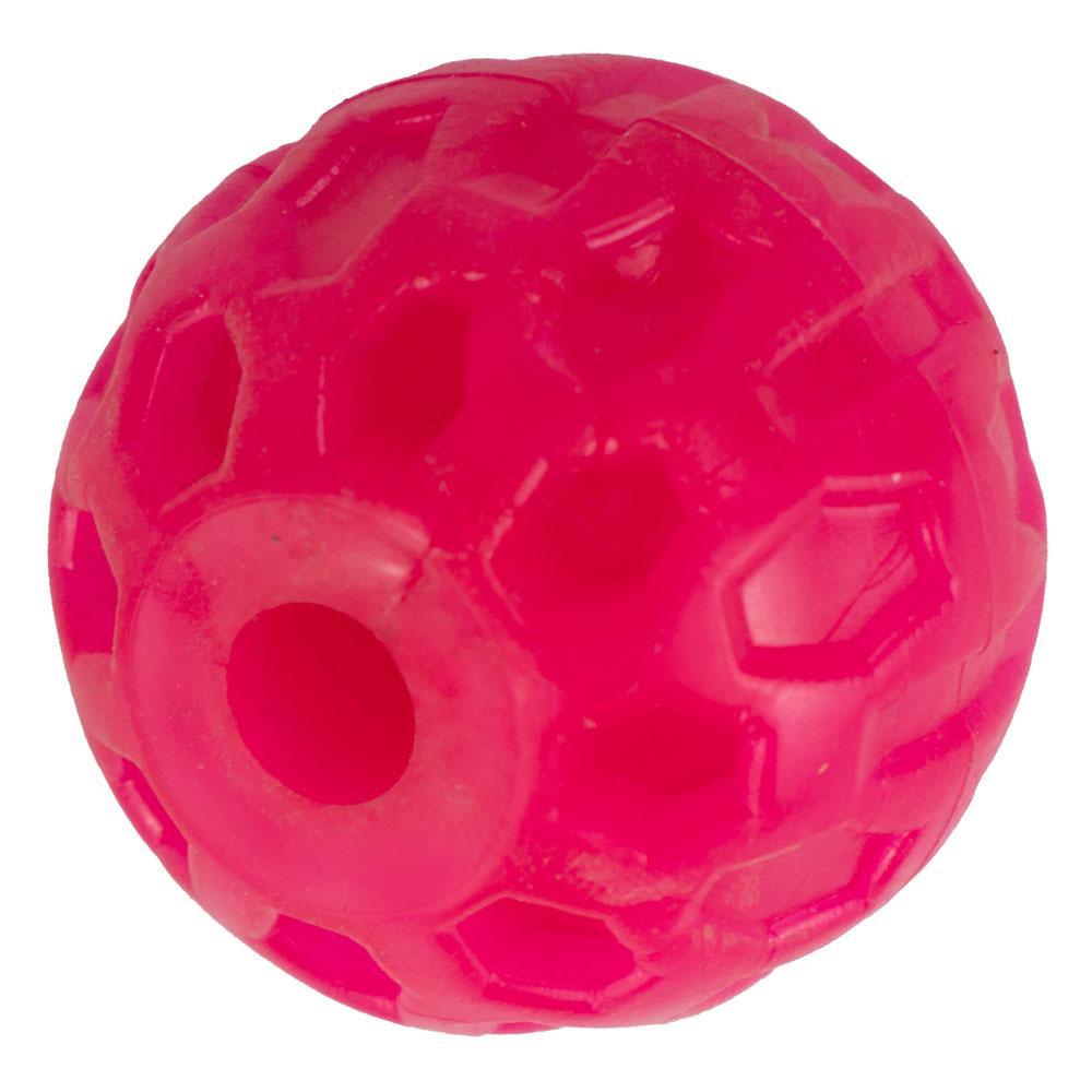 Фото - Іграшка для собаки Игрушка Мяч с отверстием для собак 4 см AGILITY, розовый