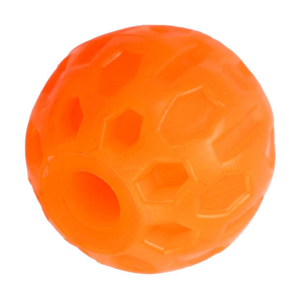 Photos - Dog Toy Игрушка Мяч с отверстием для собак 4 см AGILITY, оранжевый