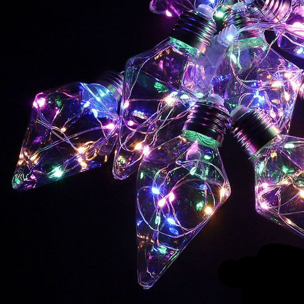 Гірлянда штора 5м "Лампочки ромб" від мережі, Xmas на 150 LED, Кольорова / Світлодіодна новорічна гірлянда на вікно, фото 1