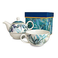 Набір для чаювання на 1 персону (чайник + чашка) Henriette Sephora D17322