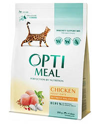 Корм Optimeal Chicken (Оптіміл для дорослих котiв з куркою), 200г.