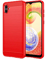 TPU чехол накладка Urban для Samsung Galaxy A04 (на самсунг а04) красный