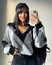 Жіночий светр машинного в'язання поло на ґудзиках відмінна якість норма Туреччина, фото 3