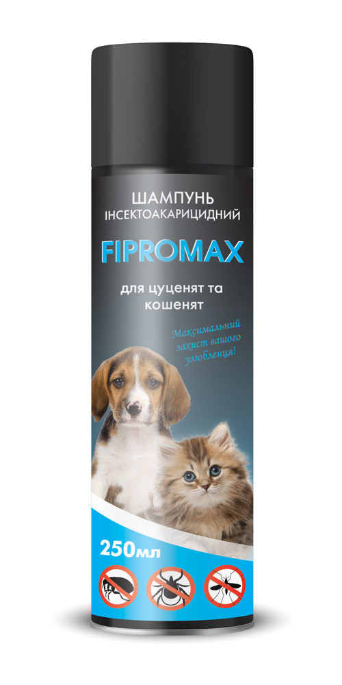 Фото - Косметика для собаки Шампунь FIPROMAX (Фипромакс) от блох  инсектоакарицидный дл(с пропокcуром)