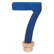 Фігурка для торта nic NIC522967 Blue Цифра 7