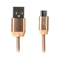 Дата-кабель Cablexpert 1m USB(тато) - microUSB(тато) Gold