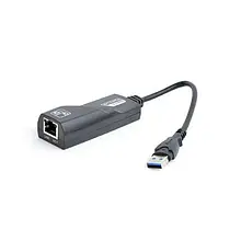 Мережевий адаптер Gembird NIC-U3-02 Black USB - Fast Ethernet